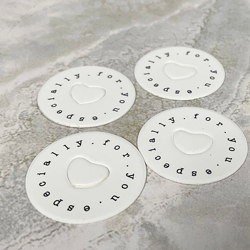 Happy Life Round Mini Tags