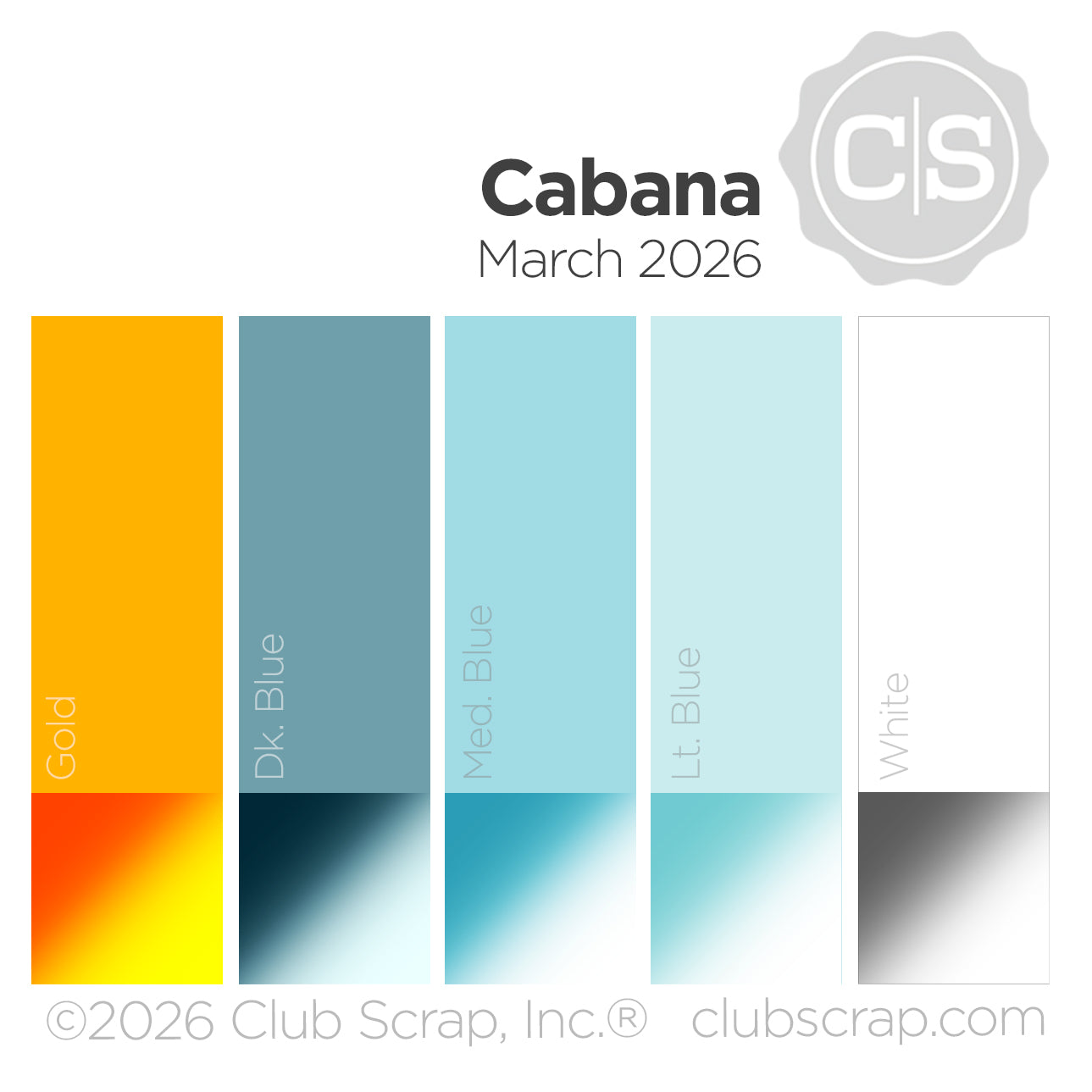 Cabana 12x12 Plain Paper