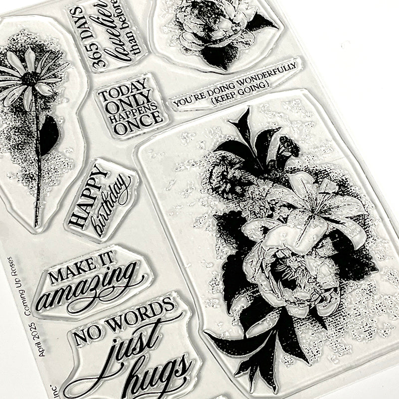 Coming Up Roses Stamps