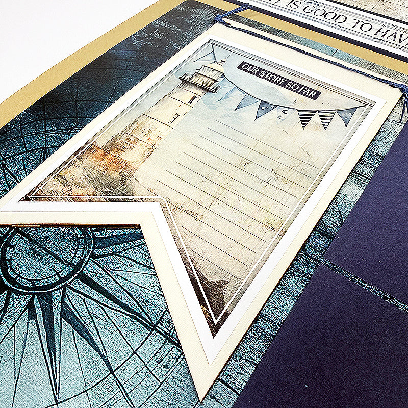 Nantucket Jumbo Banner Woodcut