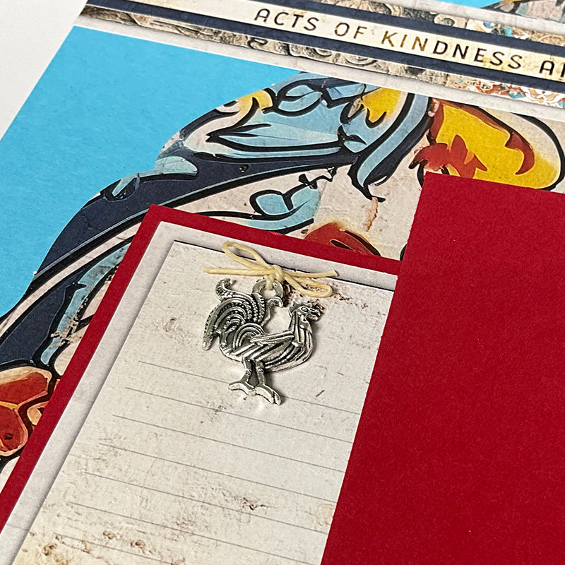 Tunisian Tiles Rooster Charm