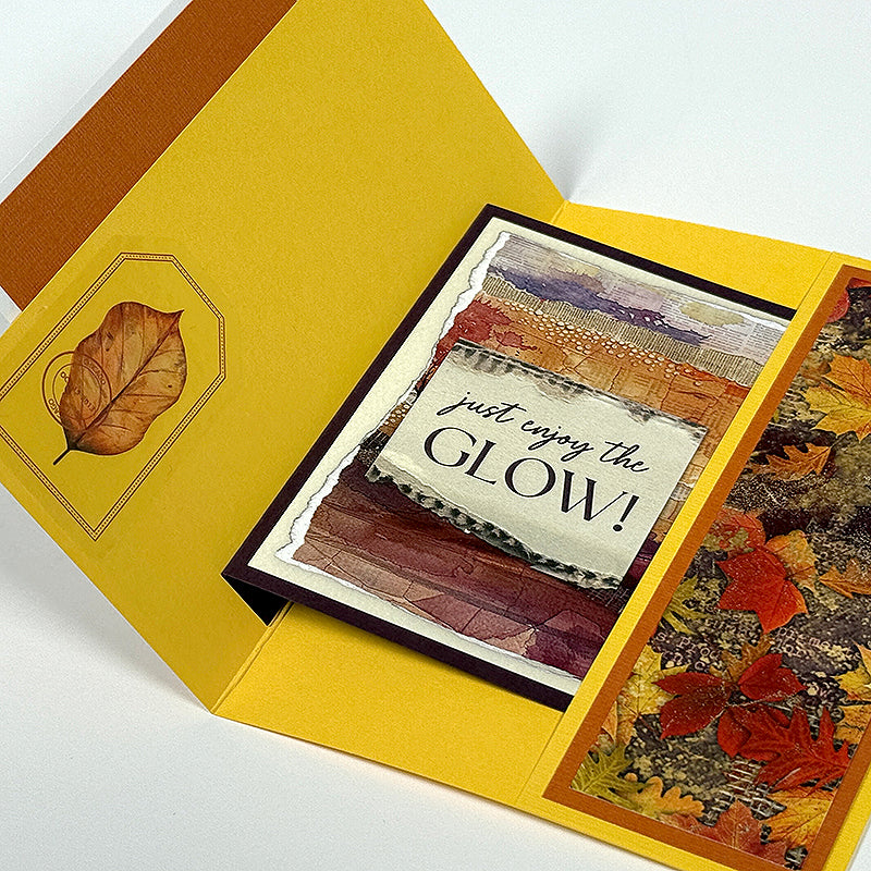 Autumn Glow Pressed Leaf Stickers