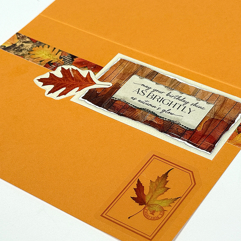 Autumn Glow Pressed Leaf Stickers