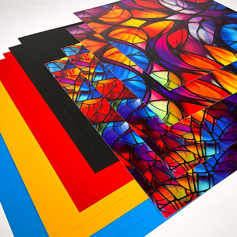 Stained Glass 12x12 Assorted Paper Pack