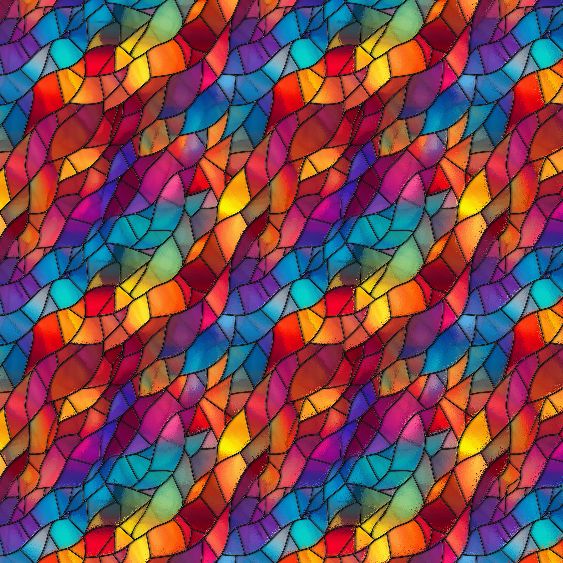 Stained Glass 12x12 Card Print