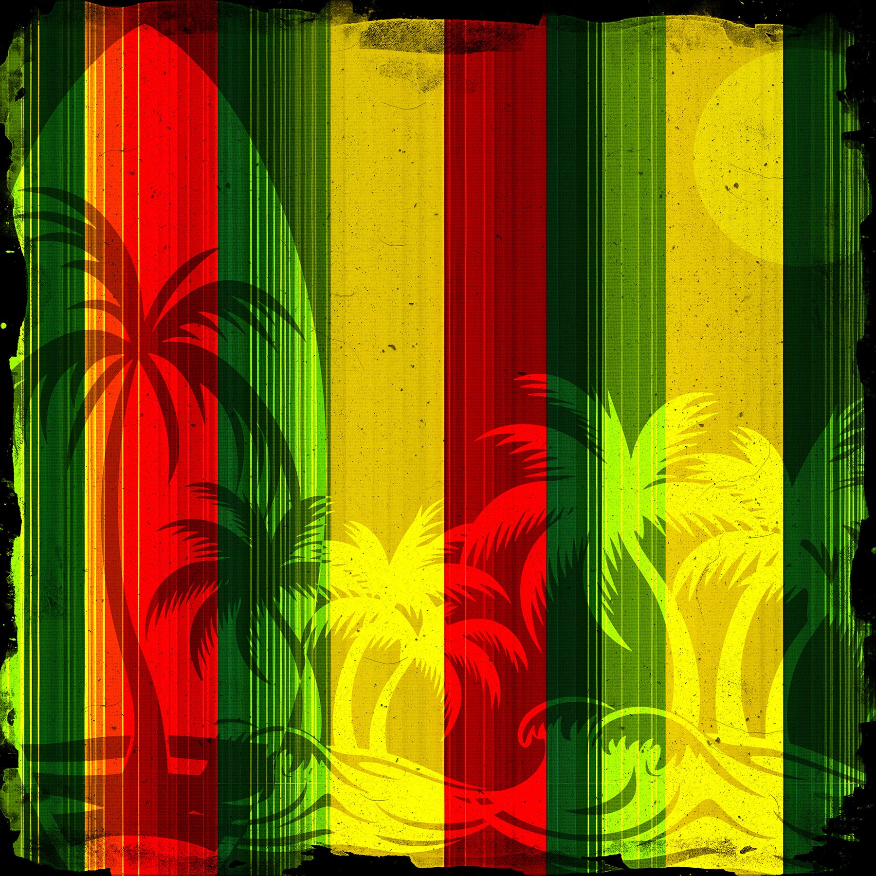 One Love 12x12 Vertical Stripe Print