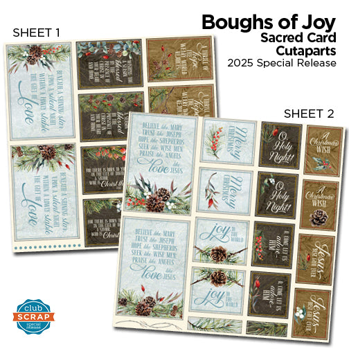 Boughs of Joy Sacred Card Cutaparts