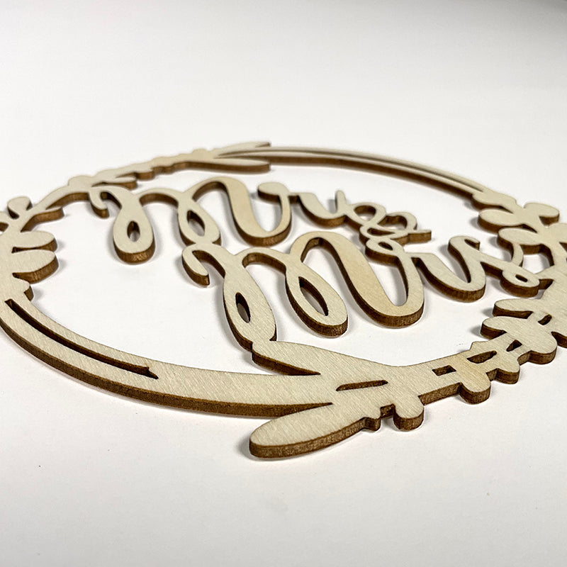 Tie the Knot Circle Wood Cut
