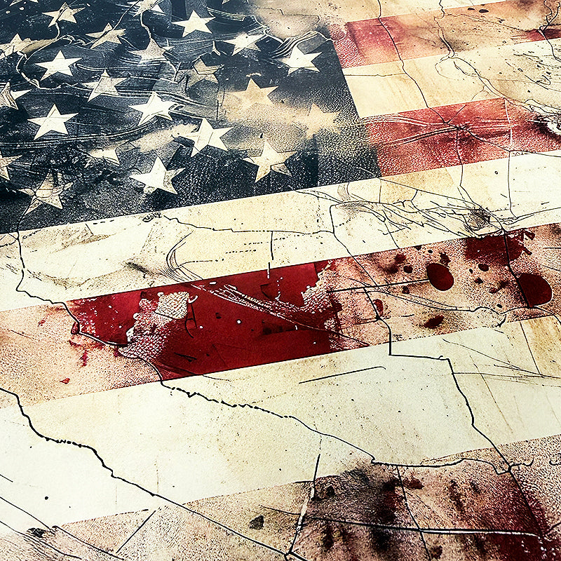 America 250 12x12 Flag Print