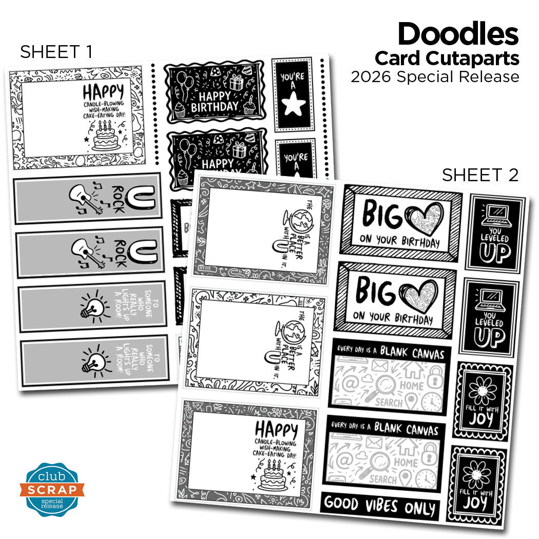 Doodles Bonus Card Cutaparts
