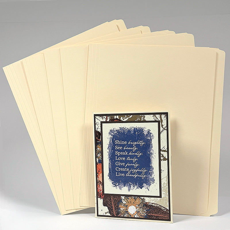 5 pack Straight Cut File Folders