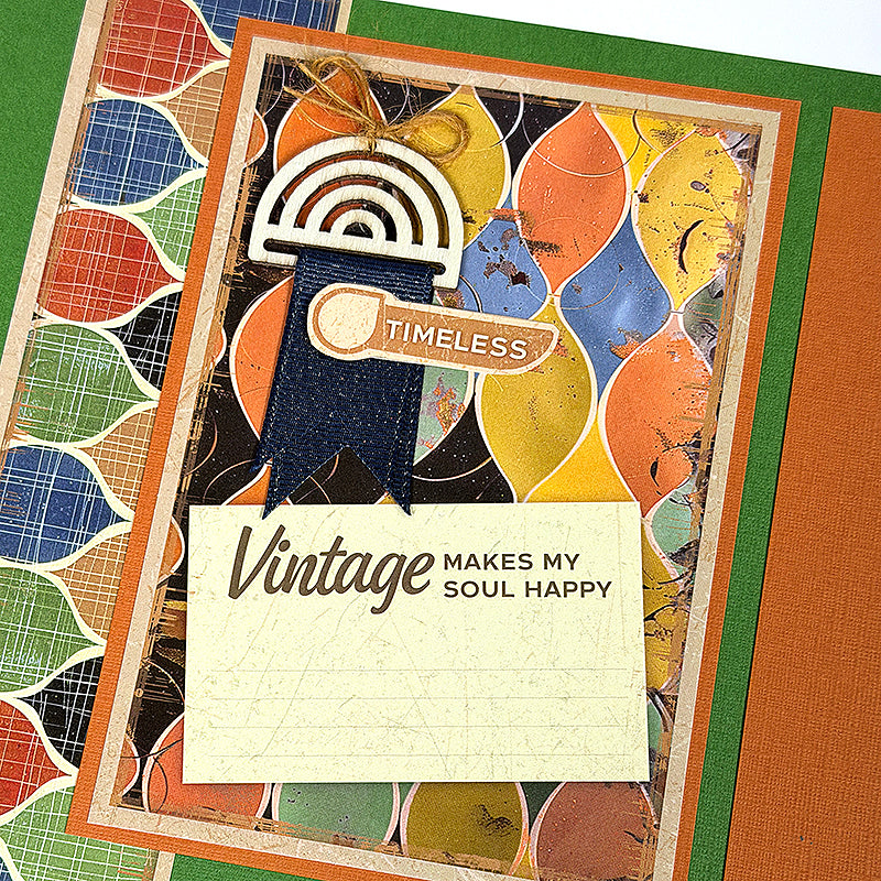 Mid Mod Ribbon Slide Woodcuts