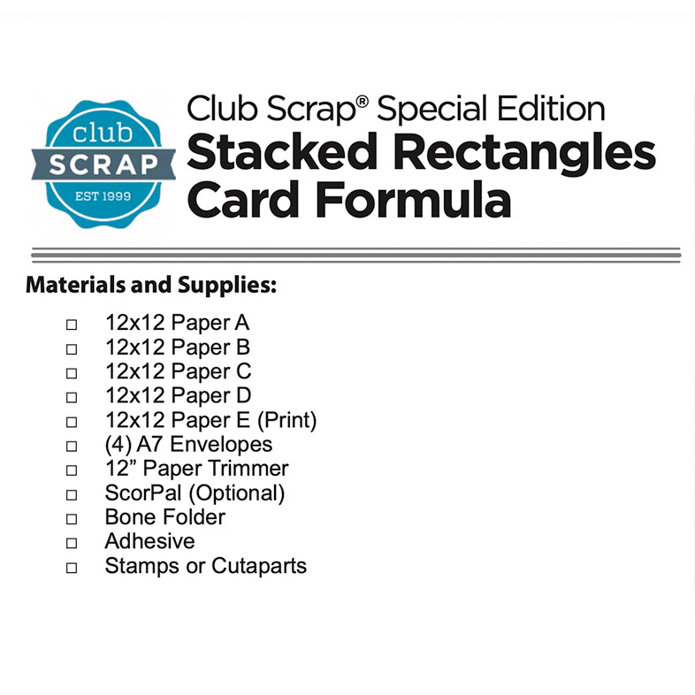 Stacked Rectangles Card Formula