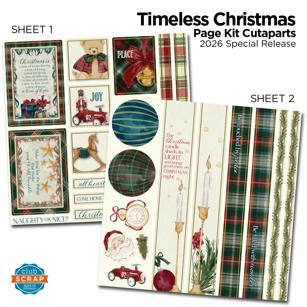 Timeless Christmas Page Cutaparts
