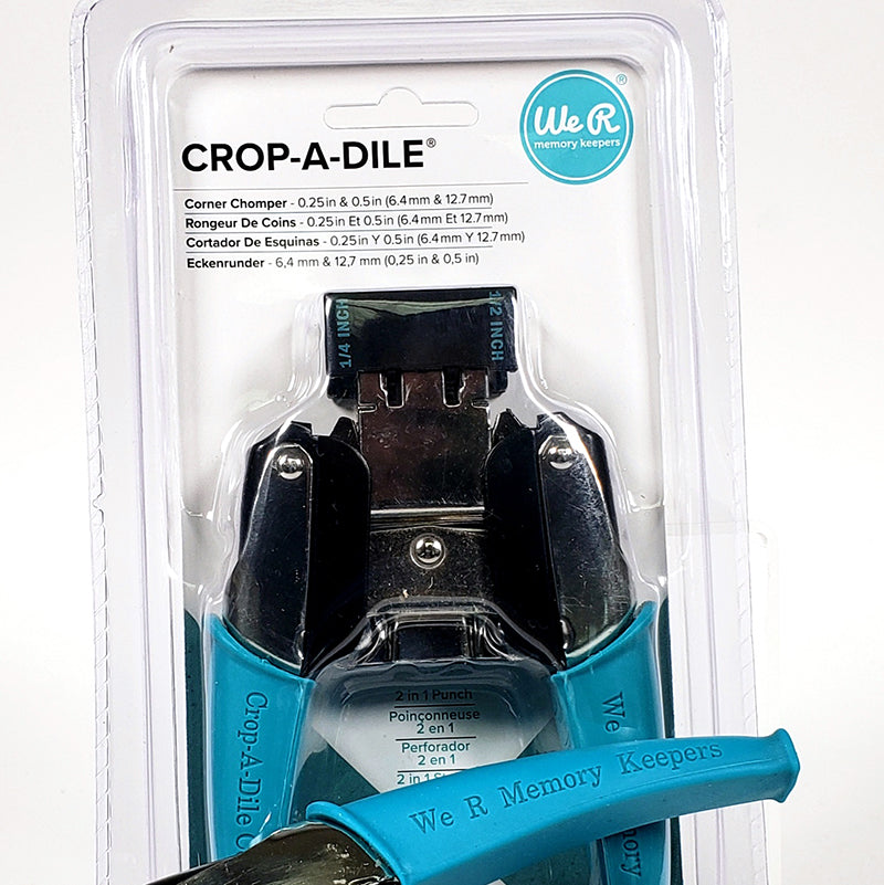 crop-a-dile corner chomper (cloud & scallp) and case