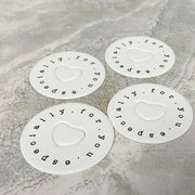 Happy Life Round Mini Tags