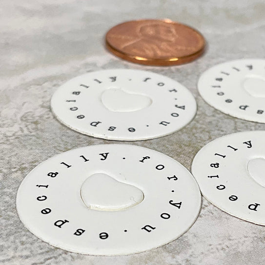 Happy Life Round Mini Tags