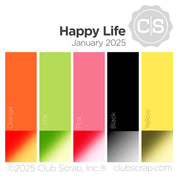 Happy Life 12x12 Plain Paper