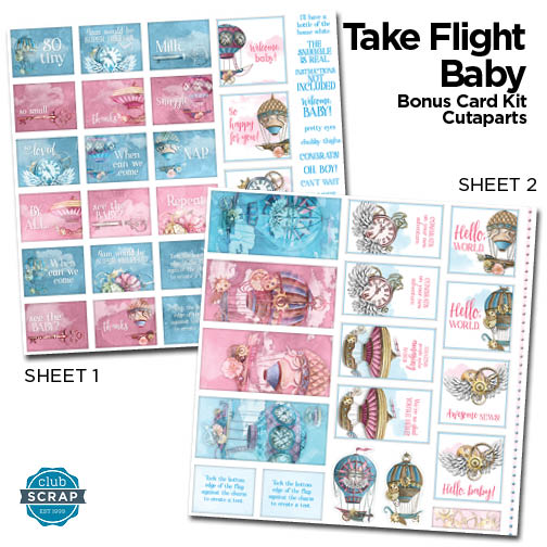 Take Flight Baby Card Cutaparts