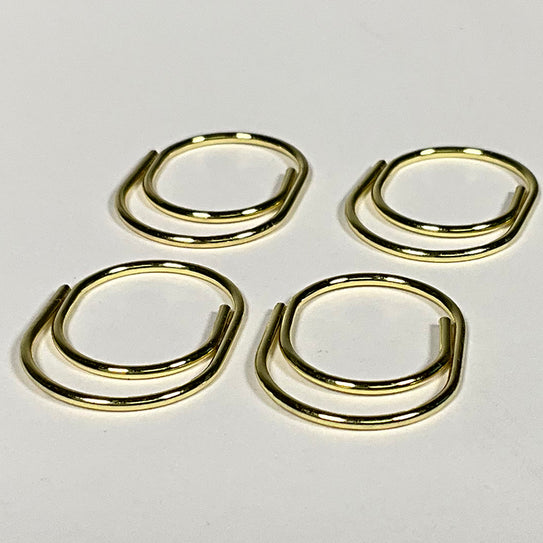 Round and Round Gold Clips