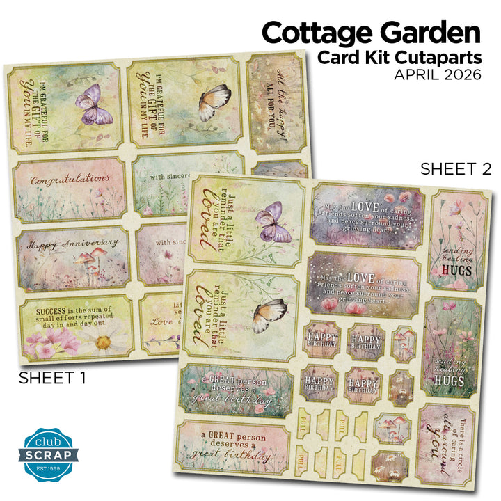 Cottage Garden Card Cutaparts