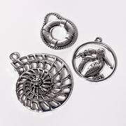 Coastal Silver Charms