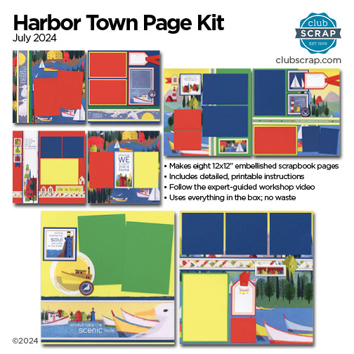 Harbor Town Page Kit – Club Scrap