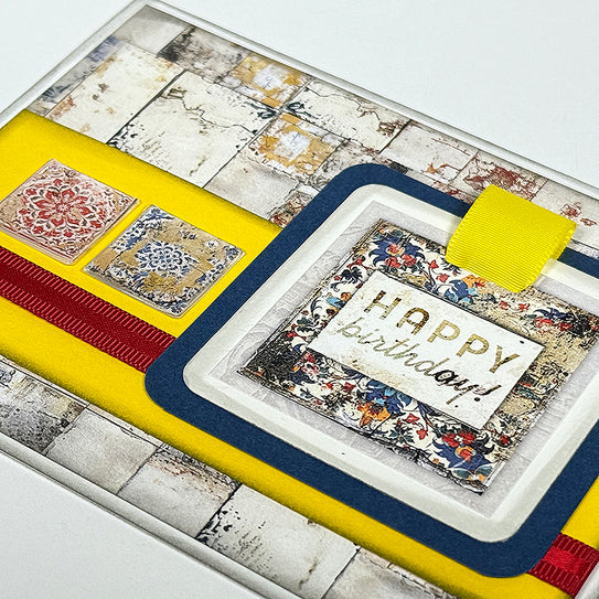 Tunisian Tiles Square Tags