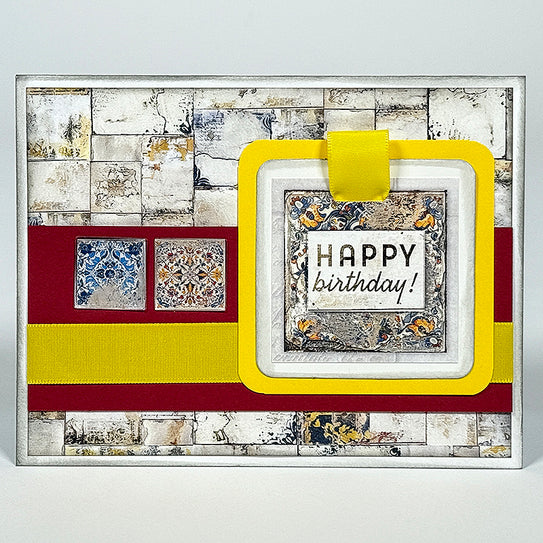 Tunisian Tiles Square Tags