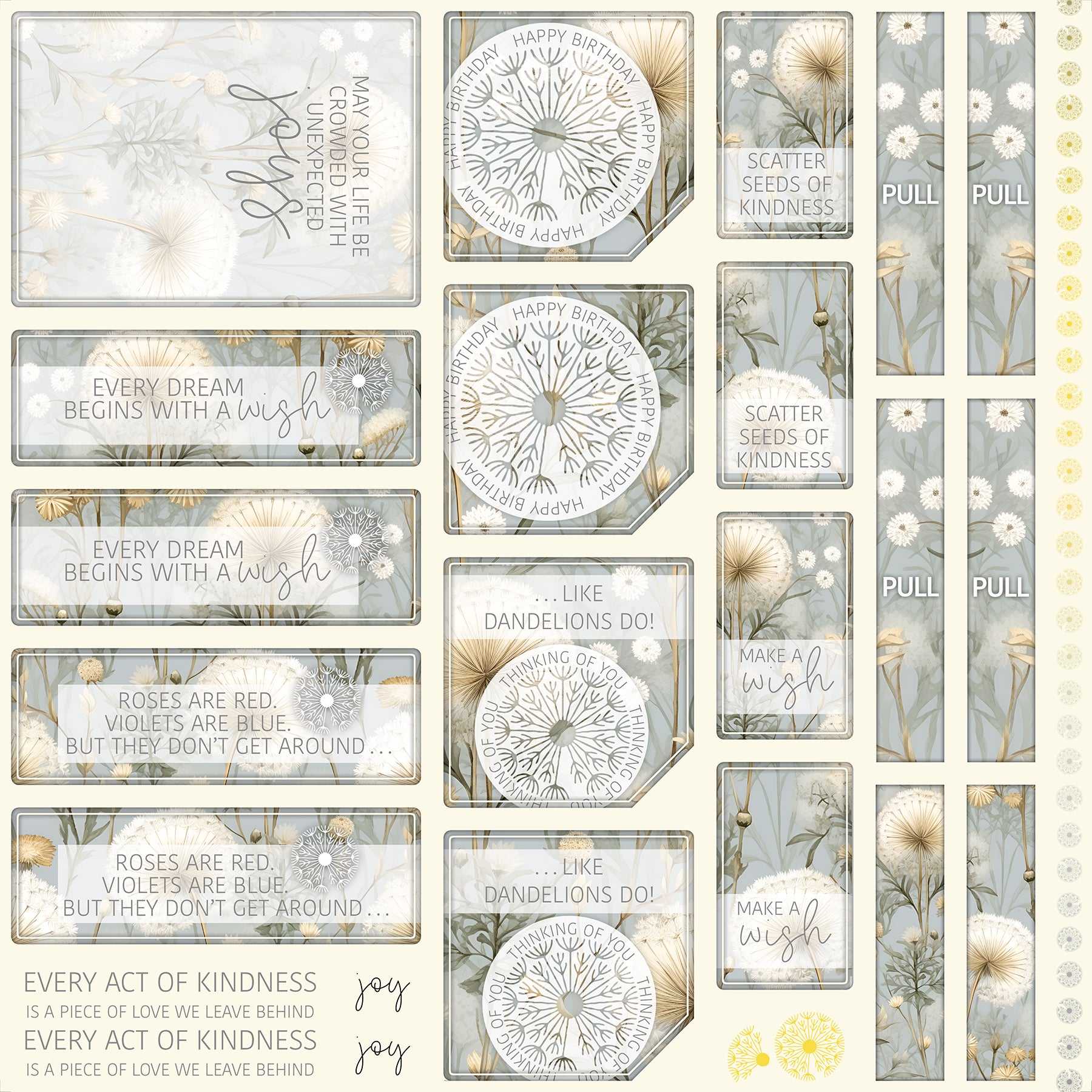 Wishes Card Cutaparts
