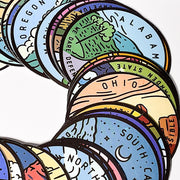 Wanderer 50 States Stickers Pack