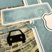Freeway Mini Car Woodcuts
