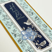 Toile Embroidered Flowers