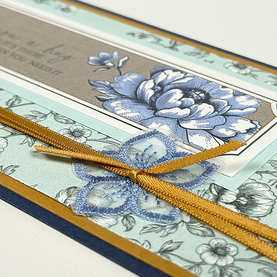 Toile Embroidered Flowers