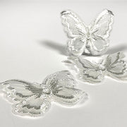 Toile Embroidered Butterflies