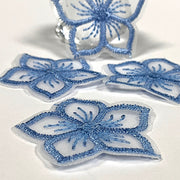 Toile Embroidered Flowers