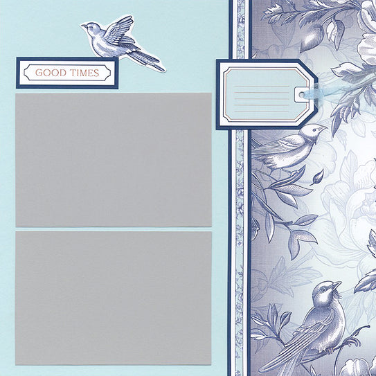 Toile 12x12 Lt. Blue Print