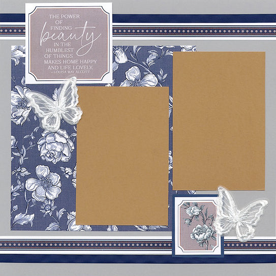 Toile 12x12 Dk. Blue Print