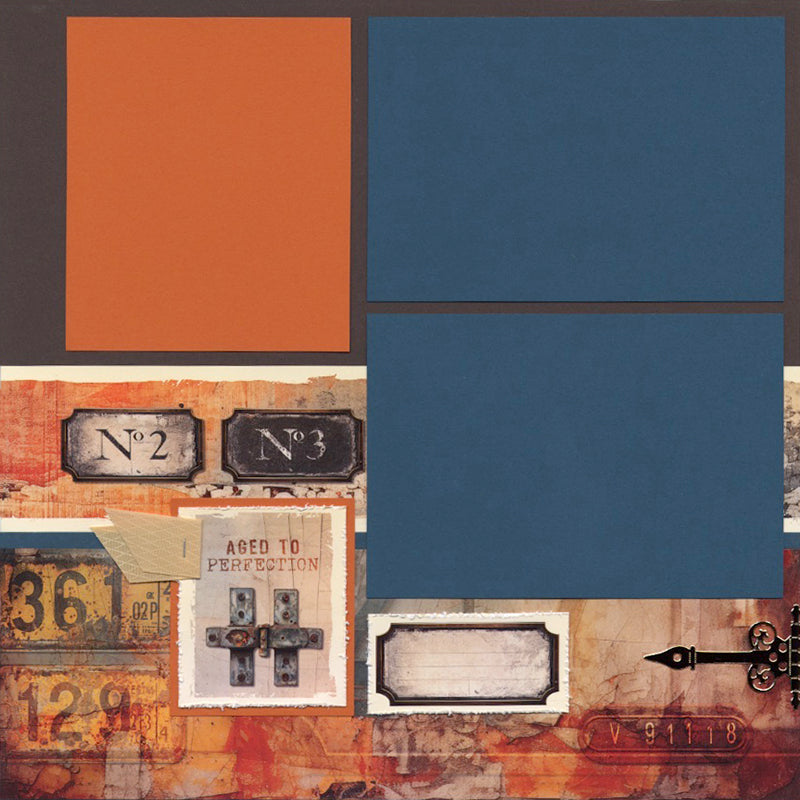 Rustique 12x12 Rust Print