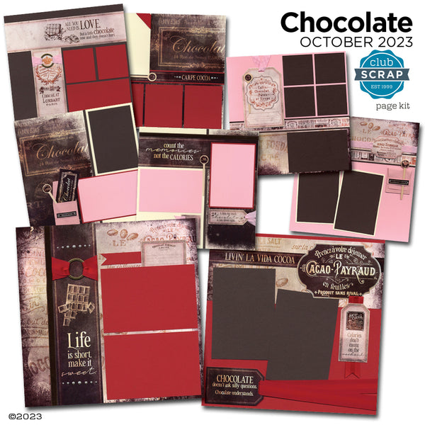 Chocolate Page Kit – Club Scrap