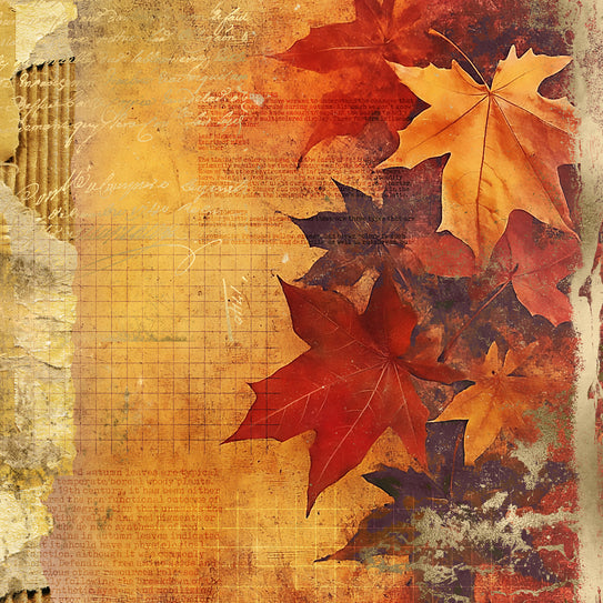 Autumn Glow 12x12 Large Leaf Print