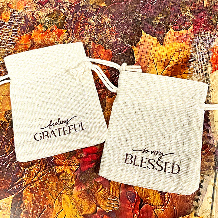 Autumn Glow Drawstring Bags