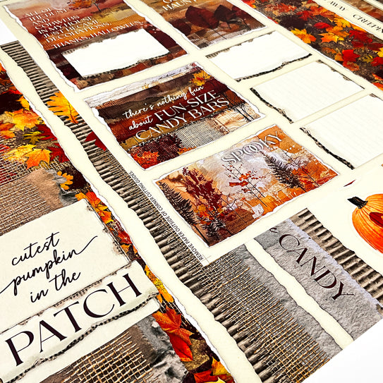 Autumn Glow Halloween Page Cutaparts