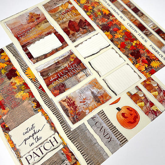 Autumn Glow Halloween Page Cutaparts