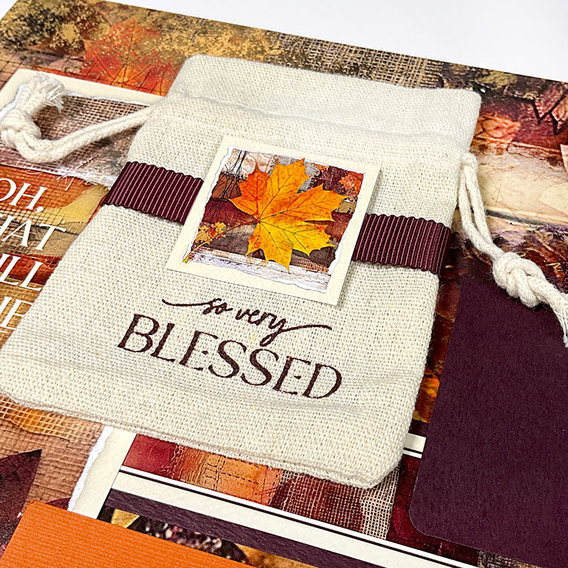 Autumn Glow Drawstring Bags