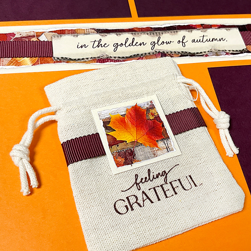 Autumn Glow Drawstring Bags
