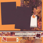 Autumn Glow 12x12 Small Leaf Print