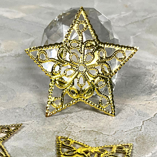 Starry Night Star Filigree Charms