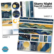 Starry Night Page Cutaparts