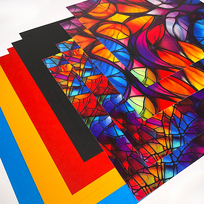 Stained Glass 12x12 Assorted Paper Pack